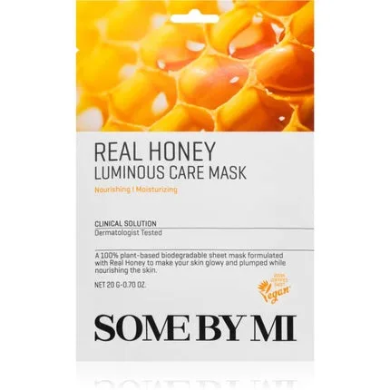 Mască facială cu miere, Some By Mi, Daily Solution Honey Luminous Care Mask, 20 g — preț și oferte