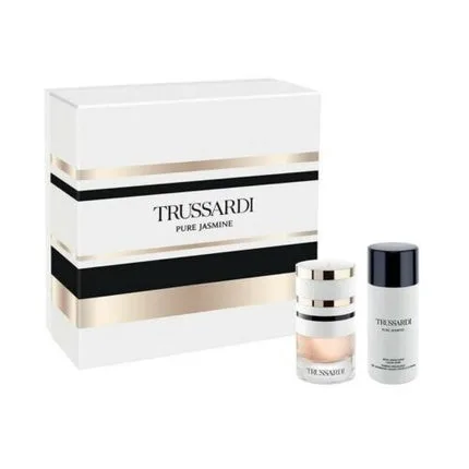 Set parfum Trussardi, Pure Jasmine, EDP 60ml, Gel netezire corp 125ml — preț și oferte