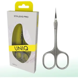 Forfecuță cuticule Staleks UNIQ SQ-10/4, mânere lungi, lama curbată