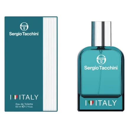 Parfum Sergio Tacchini I Love Italy EDT, bărbați, 50 ml, albastru-verzui — preț și oferte