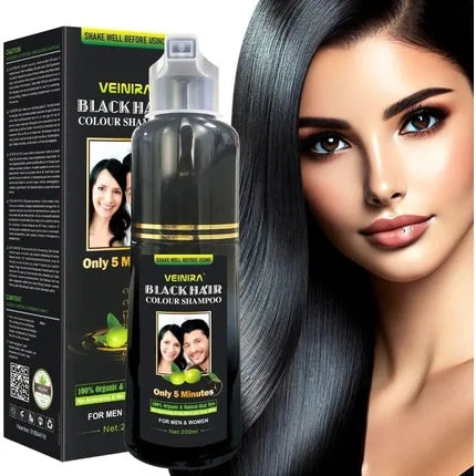 Șampon colorant instantaneu pentru păr, Vineira Herbal Quick, 322 g, negru — preț și oferte