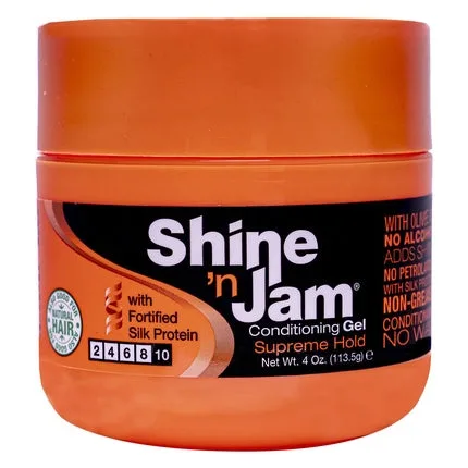 Gel de păr Ampro Shine 'n Jam Conditioning Gel Supreme Hold, 4 Oz (113.5g) — preț și oferte