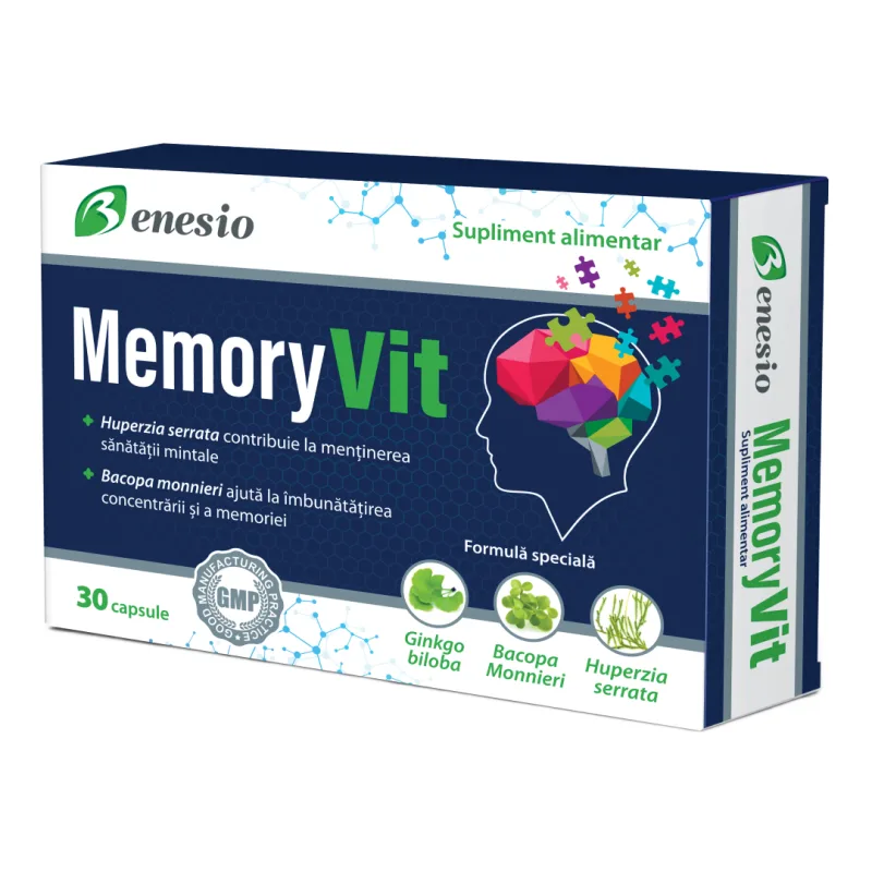 MemoryVit, 30 capsule, Benesio — preț și oferte