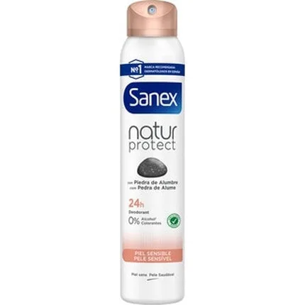 Deodorant Sanex Natur Protect Sensitive Skin, Spray, 200 ml, alb cu capac roz — preț și oferte
