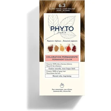 Vopsea de păr, Phyto, PHYTOCOLOR, blond închis auriu Laboratoires Phytosolba — preț și oferte