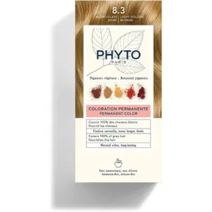 Vopsea permanentă, Phyto, Color 8.3 Blond Auriu Deschis