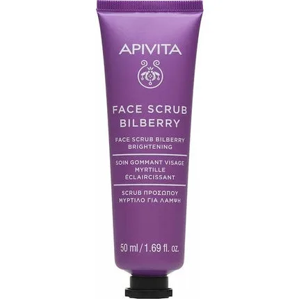 Apivita Face Scrub Bilberry Exfoliating Cream For Radiance With Blueberry 50ml — preț și oferte