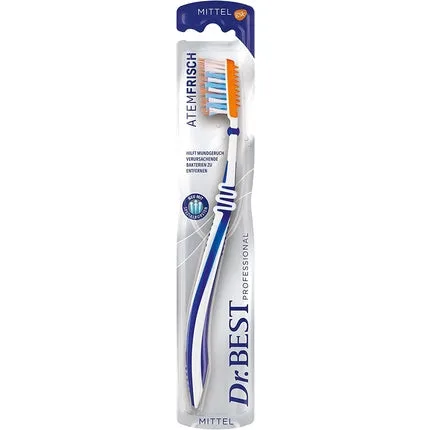 Periuță de dinți, Dr.Best, Atemfrisch, alb-albastru — preț și oferte