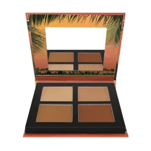Paletă Bronzant & Contur, W7 Honolulu Silhouette, 4 culori, cu oglindă