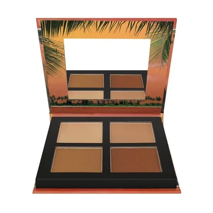 Paletă Bronzant & Contur, W7 Honolulu Silhouette, 4 culori, cu oglindă — preț și oferte