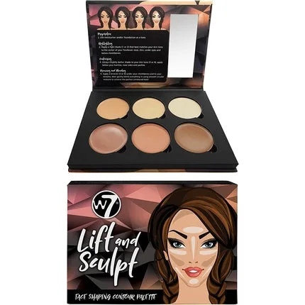 Paletă Conturare Ten, W7, Lift & Sculpt, cremă — preț și oferte