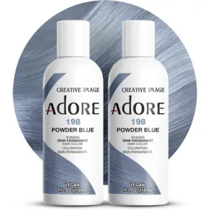 Vopsea de păr, Adore, 198, albastru pudrat