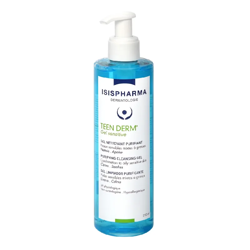 Gel de curatare purifiant Teen Derm Sensitive, 250 ml, IsisPharma — preț și oferte