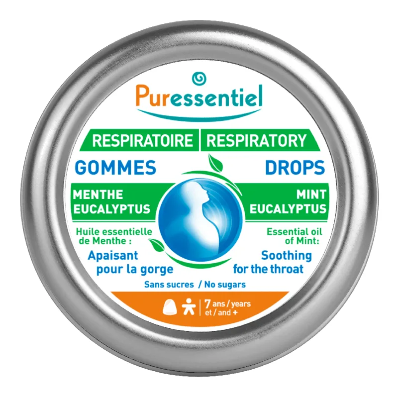 Pastile gumate pentru calmarea durerilor din gat, 45 g, Puressentiel — preț și oferte