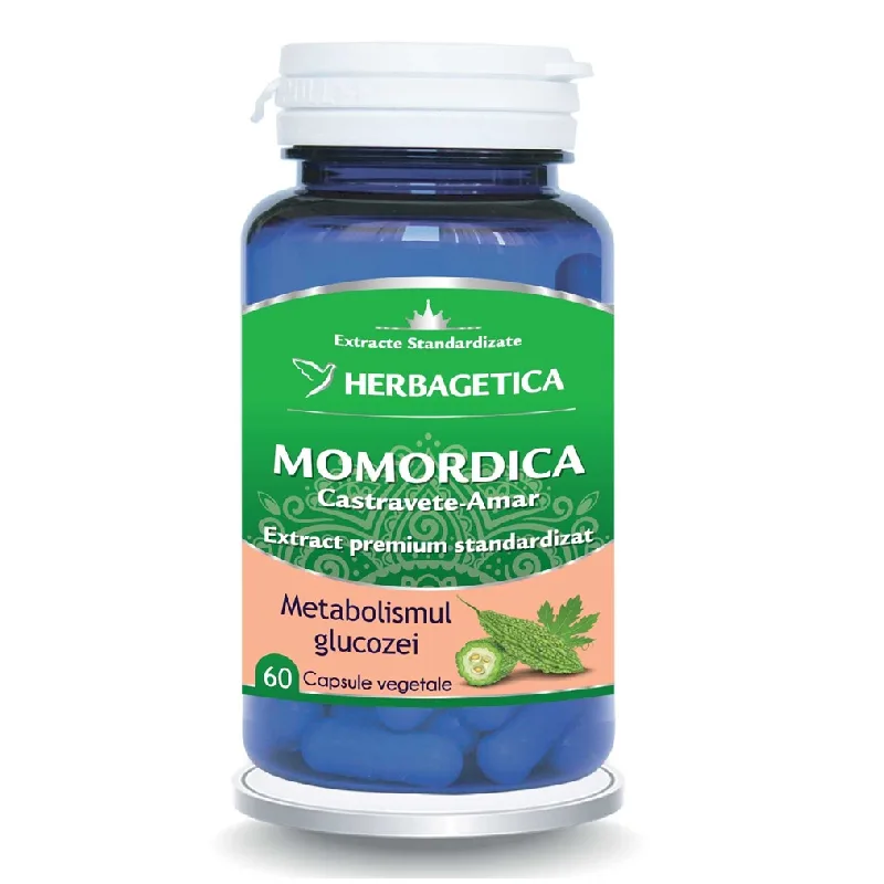 Extract de castravete amar Momordica, 60 capsule, Herbagetica — preț și oferte
