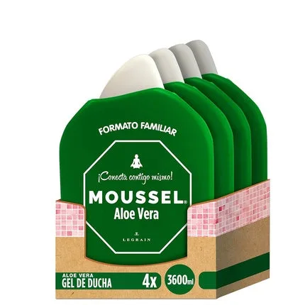 Gel de duș, Moussel, Aloe Vera, format familial — preț și oferte