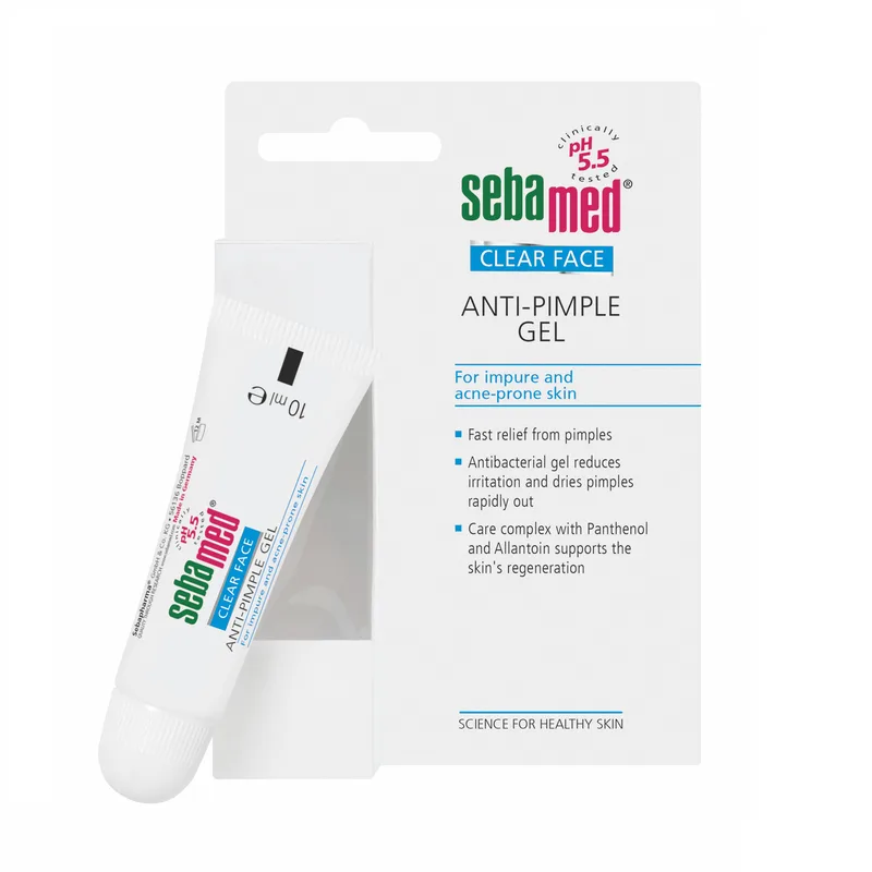 Sebamed Clear Face Gel dermatologic antiacneic pentru tratamentul cosurilor, 10 ml — preț și oferte