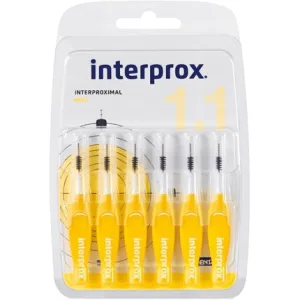 Periuțe interdentare, Interprox, Mini, galben, set 6 bucăți