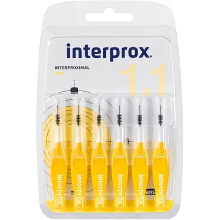Periuțe interdentare, Interprox, Mini, galben, set 6 bucăți DENTAID — preț și oferte