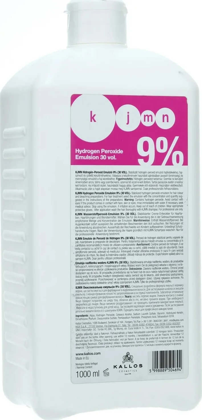 Oxidant Kallos Kjmn, 1000 ml Kallos Cosmetics — preț și oferte