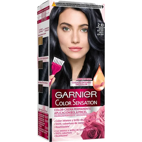 Vopsea de păr, Garnier, Color Sensation, 2.10 — preț și oferte