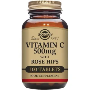 Vitamine, Solgar, Vitamin C 500mg cu Măceșe