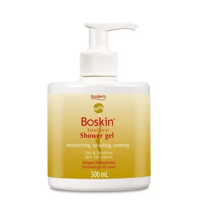 Gel de duș, Boskin, emolient, 300ml, bej BODERM — preț și oferte