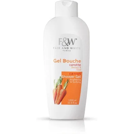 Gel de duș Fair & White Carrot alb, 1000 ml — preț și oferte