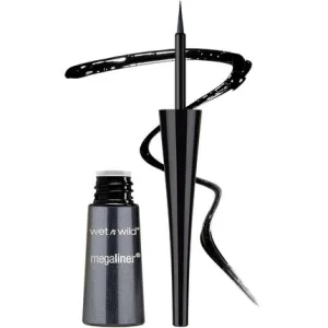 Eyeliner lichid, Wet n Wild MegaLiner, aplicator flexibil negru