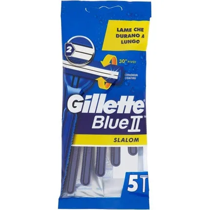 Aparat de ras, Gillette, Blue II Slalom, set 5 buc — preț și oferte