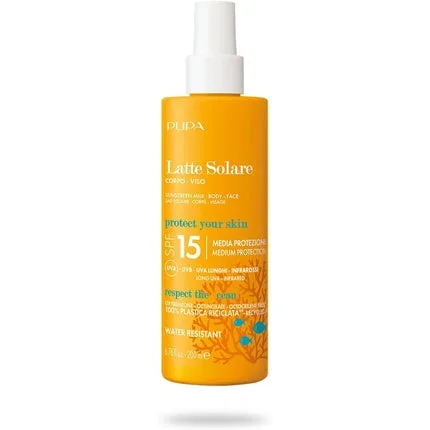 Cremă protecție solară, Pupa Milano, SPF 15, 200ml — preț și oferte