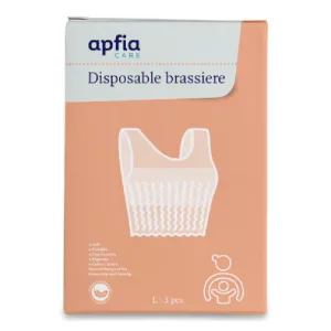 Sutien de unica folosinta, tip bustiera, marimea L, 3 bucati, Apfia Care