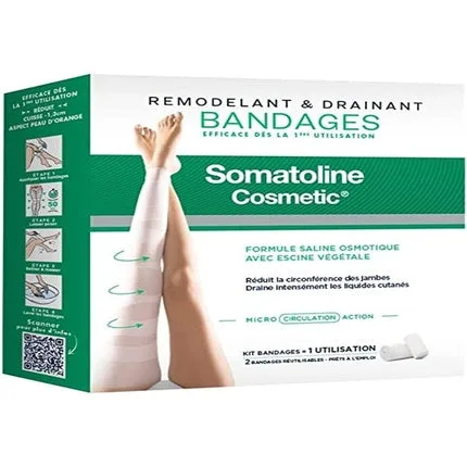 Kit bandaje remodelare si drenare, Somatoline Cosmetic, 2 bucati — preț și oferte