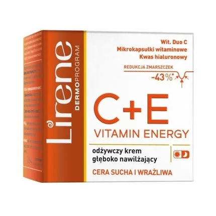 Cremă față, Lirene, Vitamin Energy C+E, hidratantă — preț și oferte