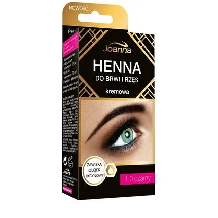Cremă Henna pentru sprâncene și gene, Joanna, negru, 20g — preț și oferte