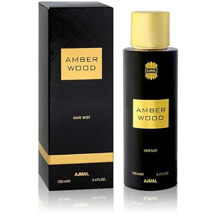 Spray de păr Ajmal Amber Wood, sticlă neagră cu capac auriu — preț și oferte