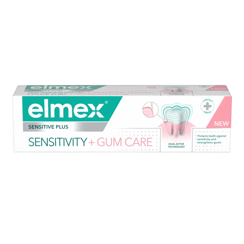 Pasta de dinti Sensitive Plus Sensitivity+Gum, 75 ml, Elmex — preț și oferte