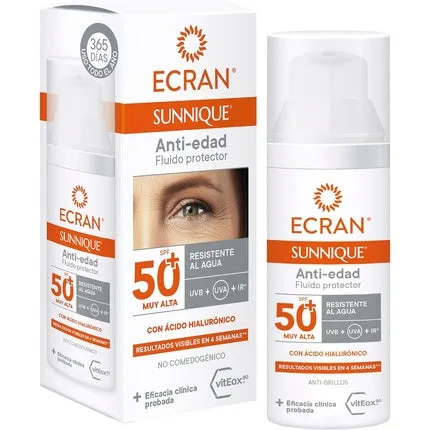 Cremă protectie solară față, Ecran, Anti-Aging SPF50+ — preț și oferte