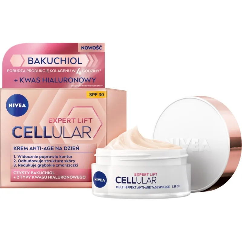 Cremă de zi anti-îmbătrânire, Nivea, Cellular Expert Lift, SPF 30, 50ml — preț și oferte