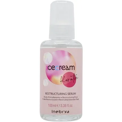 Ser pentru Păr Restructurant, Inebrya, Ice Cream Keratin, Culoare Roz, 100 ml — preț și oferte