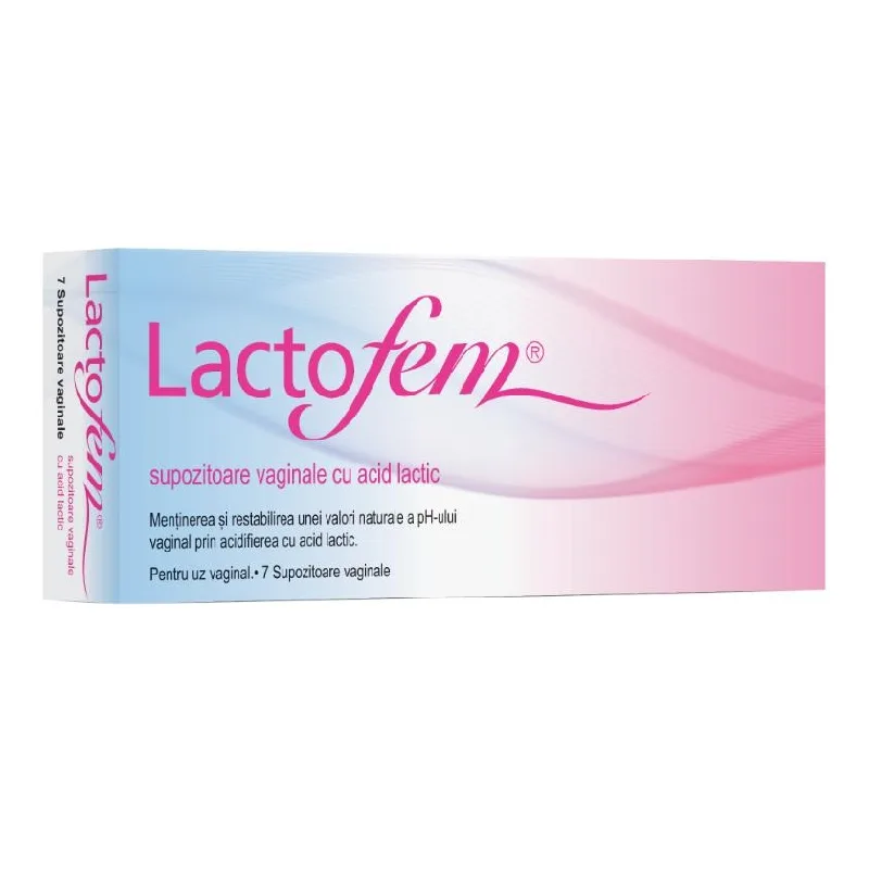 Supozitoare vaginale cu acid lactic, 7 bucati, Lactofem MONTAVIT — preț și oferte