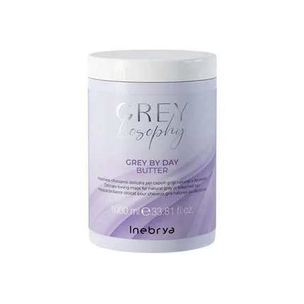 Masca de păr Inebrya Grey Losophy Grey By Day Butter, alb, 1000ml — preț și oferte