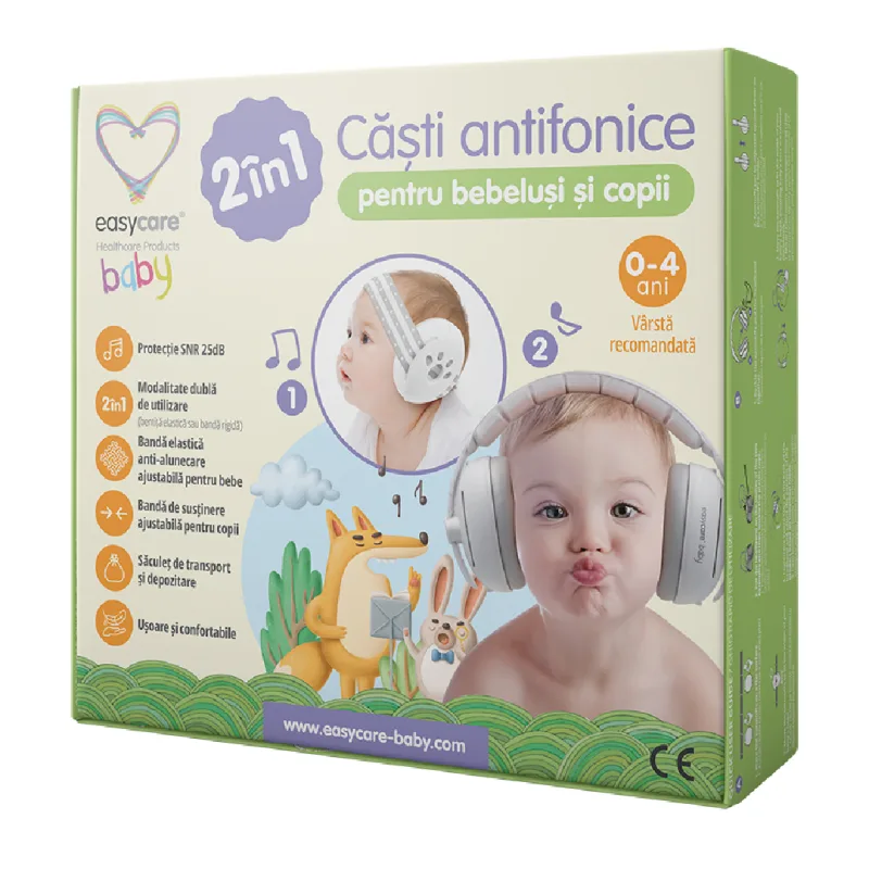 Casti antifonice pentru bebelusi si copii, 0-4 ani, EasyCare Baby — preț și oferte