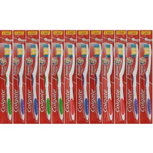 Periuțe de dinți, Colgate, Premier Extra Clean, multicolor, set 12
