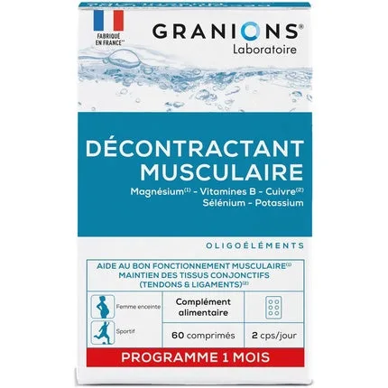 Granions Décontracturant Muscular, supliment alimentar, 60 comprimate — preț și oferte