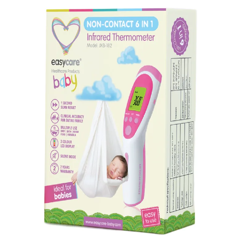 Termometru noncontact multifunctional 6in1, roz, Easycare — preț și oferte