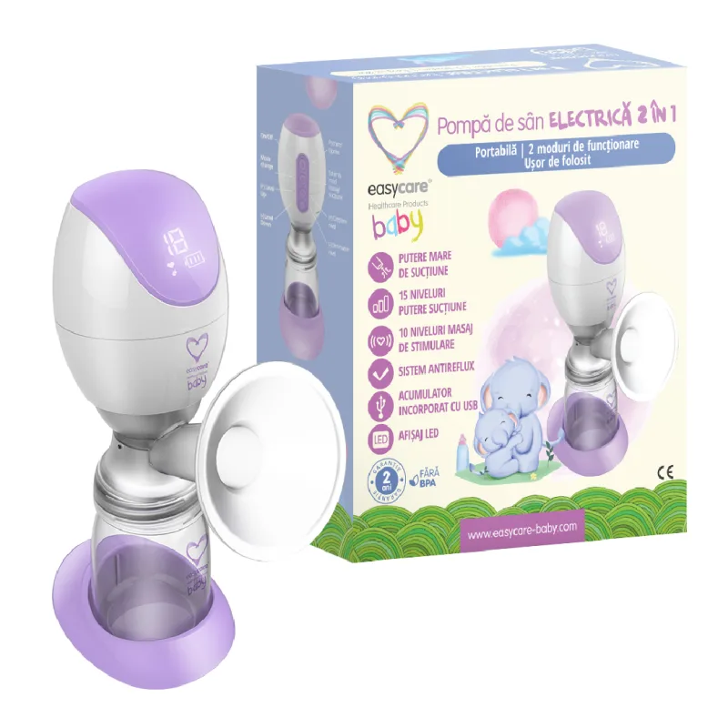Pompa de san electrica 2 in 1 portabila, EasyCare Baby — preț și oferte