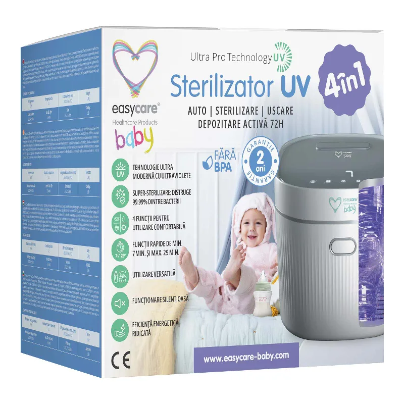 Sterilizator UV 4in1 cu uscator, EasyCare Baby — preț și oferte