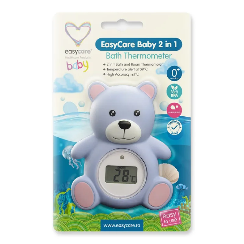 Termometru pentru baie digital 2 in 1, Ursulet, Easycare Baby — preț și oferte
