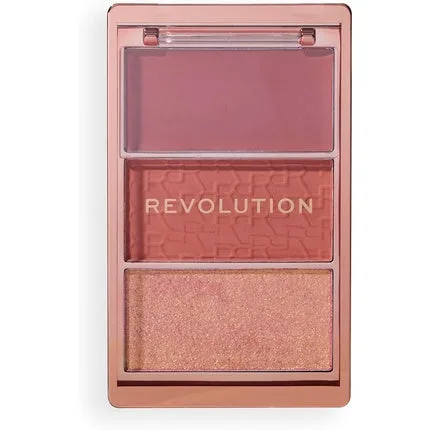Paletă Blush Cream & Pudră Presată, Revolution Beauty, Icon Palette, Rose Gold Makeup Revolution — preț și oferte